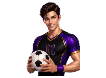 Football illustrating the sports betting offer